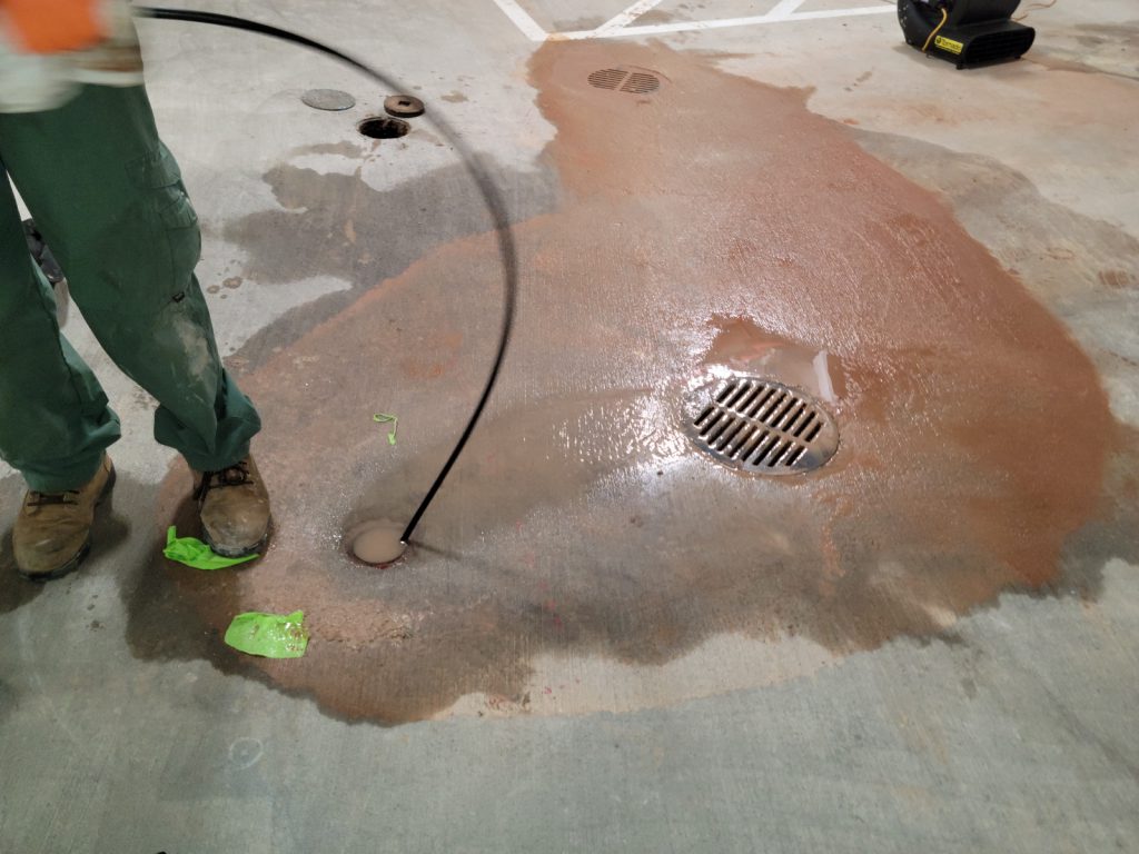 Garage Drain Clogged